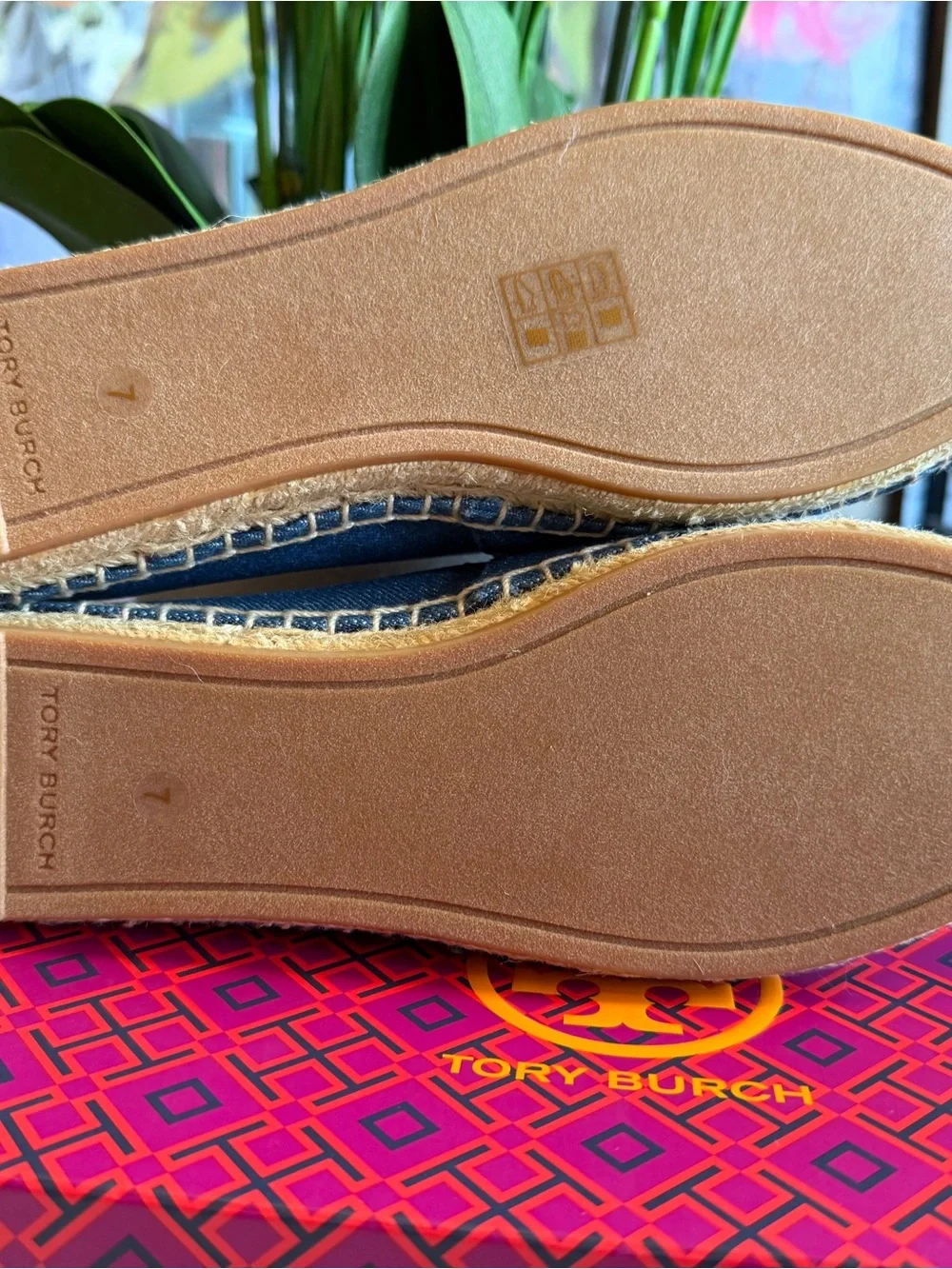 Tory Burch Denim Poppy Espadrille